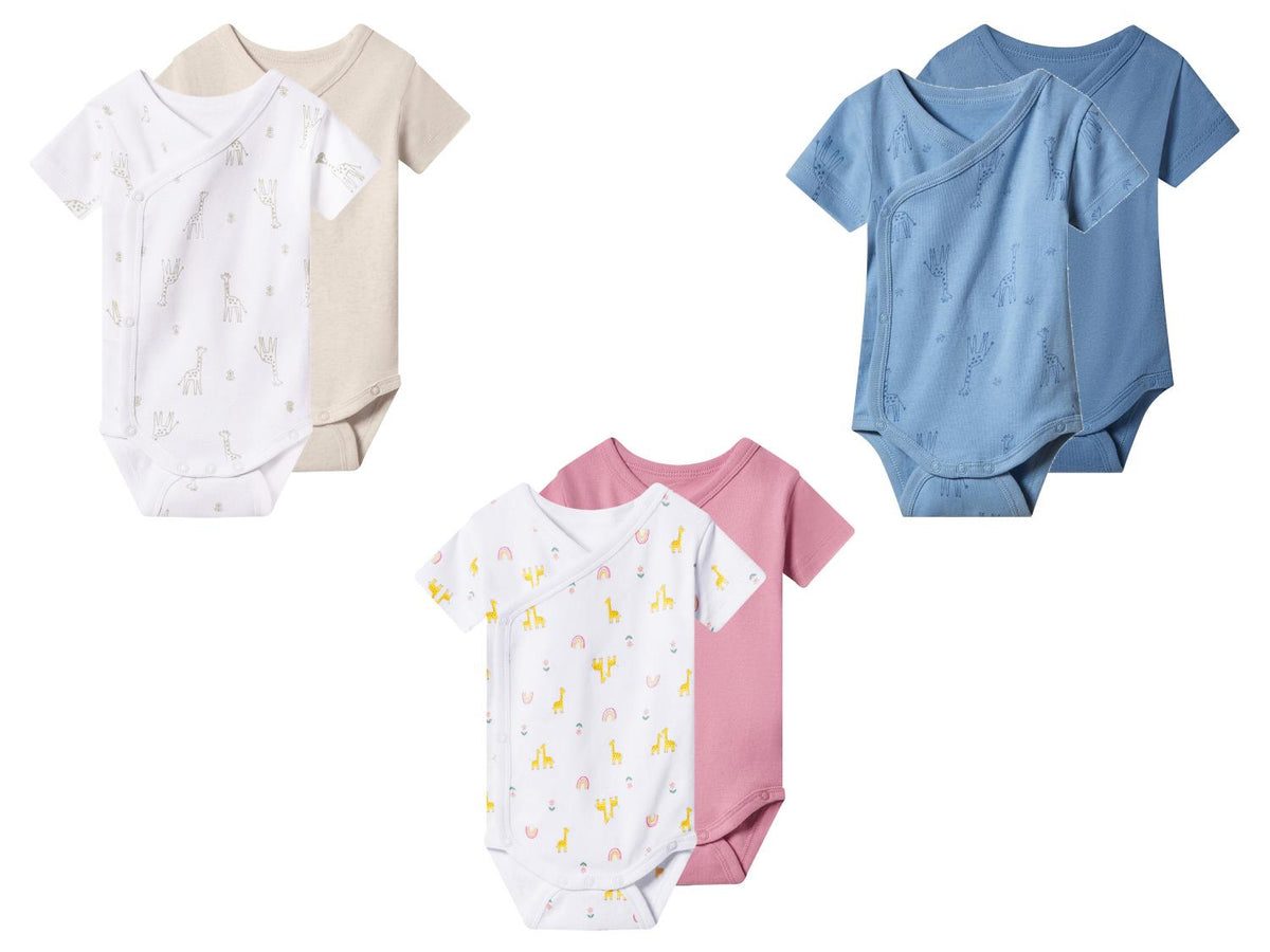 Lot de 2 bodies croisés bébé