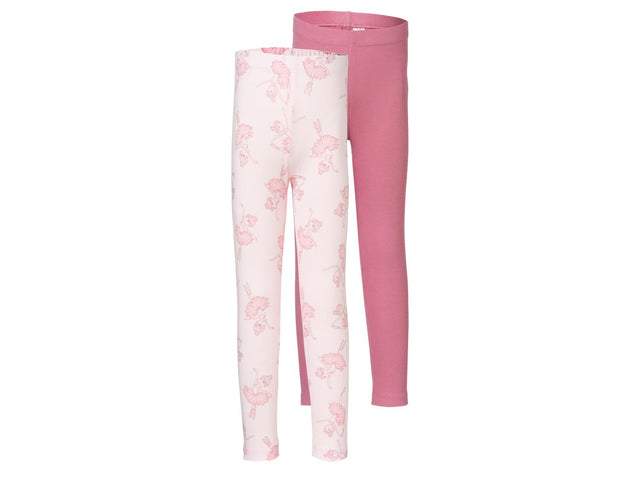 Lot de 2 leggings petite fille
