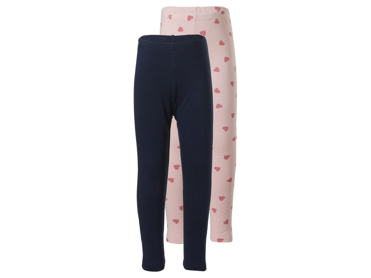 Lot de 2 leggings thermiques petite fille
