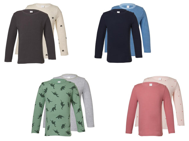 Lot de 2 t-shirts thermiques à manches longues enfant