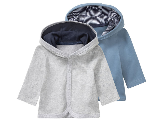Lot de 2 vestes à capuche bébé