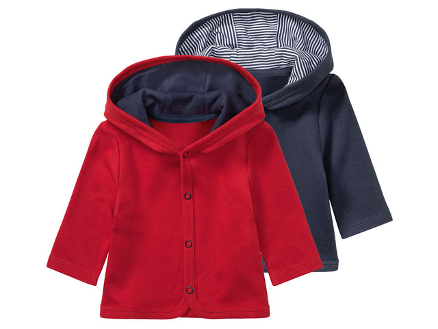 Lot de 2 vestes à capuche bébé