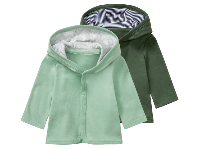 Lot de 2 vestes à capuche bébé