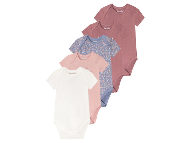 Lot de 5 bodies manches courtes bébé