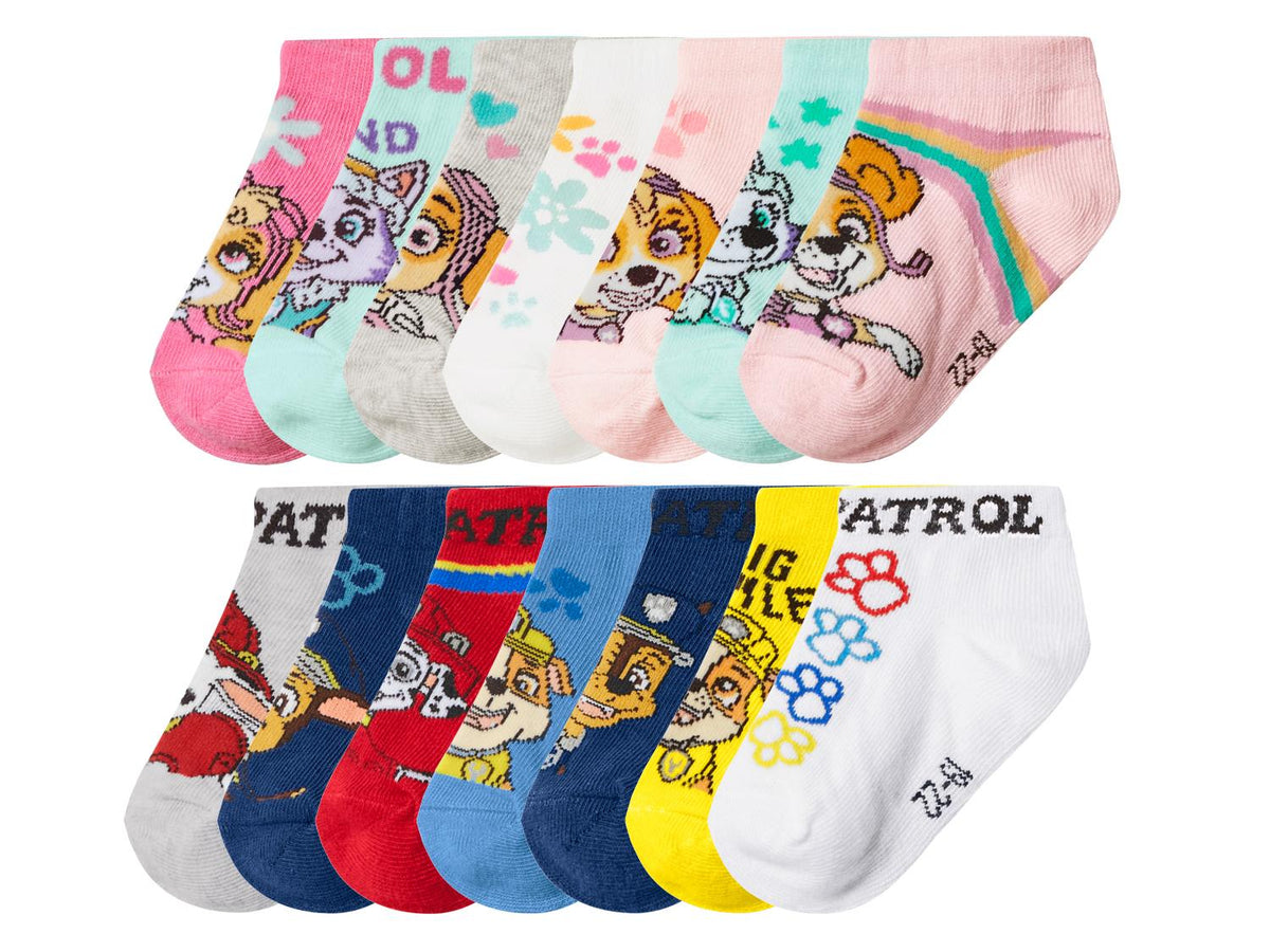 Lot de 7 paires de chaussettes La Pat' Patrouille enfant