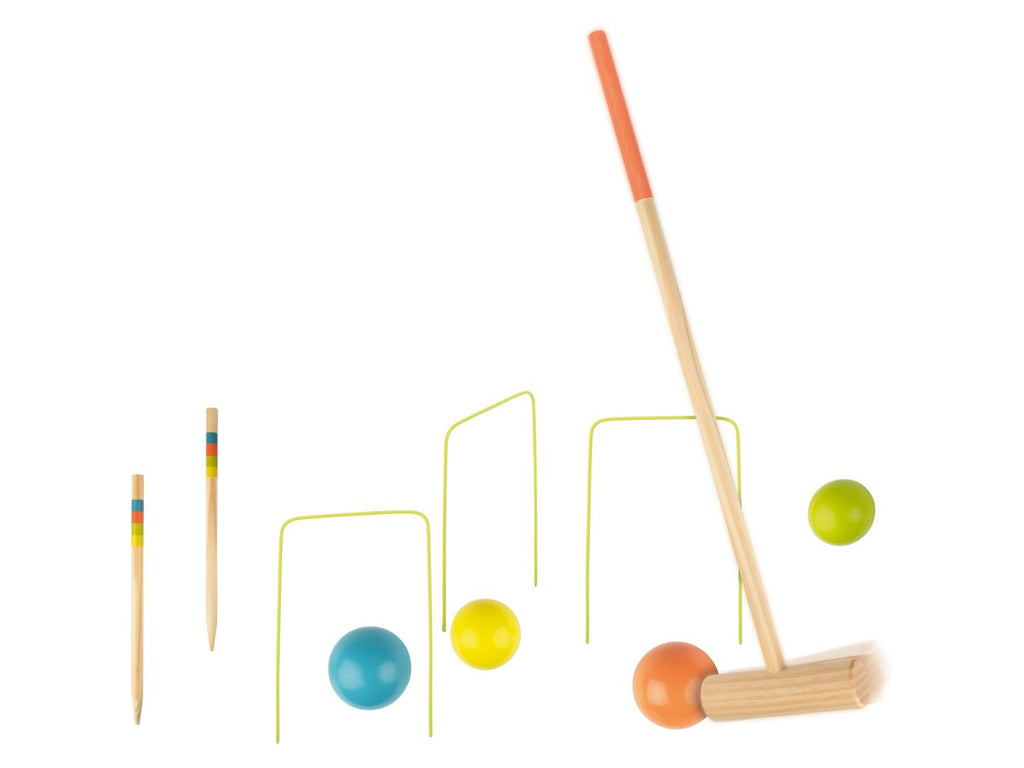 Quilles d'animaux / Croquet / Jeu de lancer d'animaux