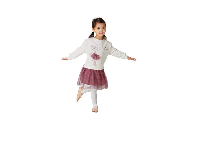 Robe molletonnée petite fille