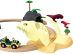 Set chemin de fer en bois XL City Express ou Dinoland
