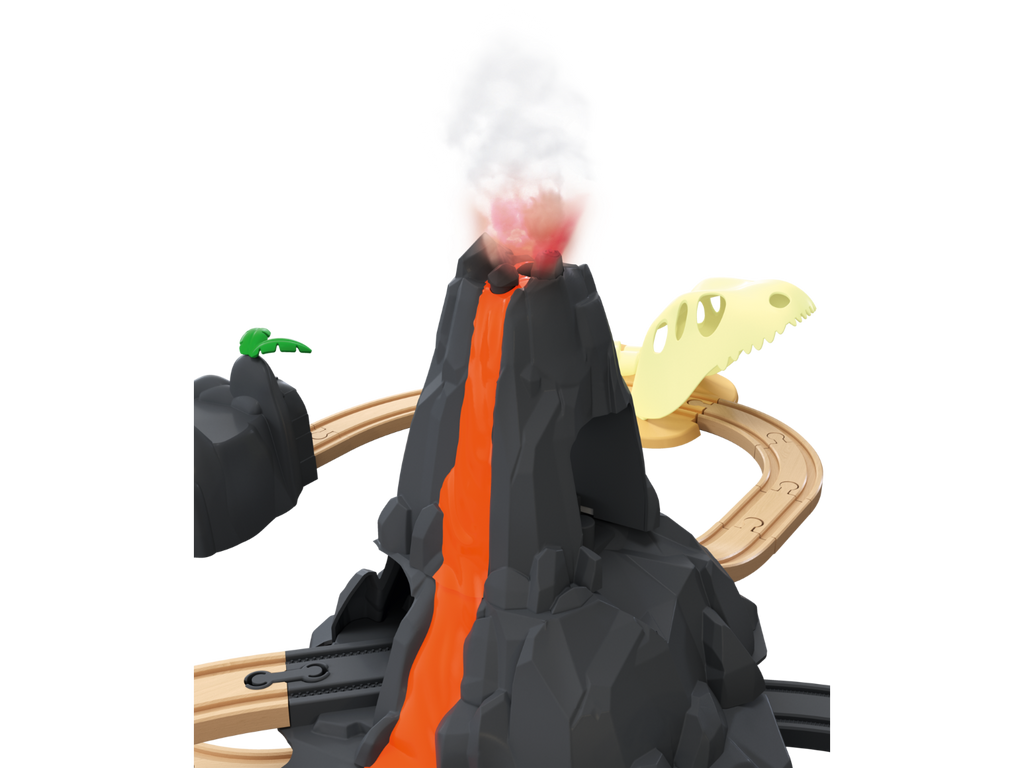 Set chemin de fer en bois XL City Express ou Dinoland