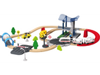Set chemin de fer en bois XL City Express ou Dinoland