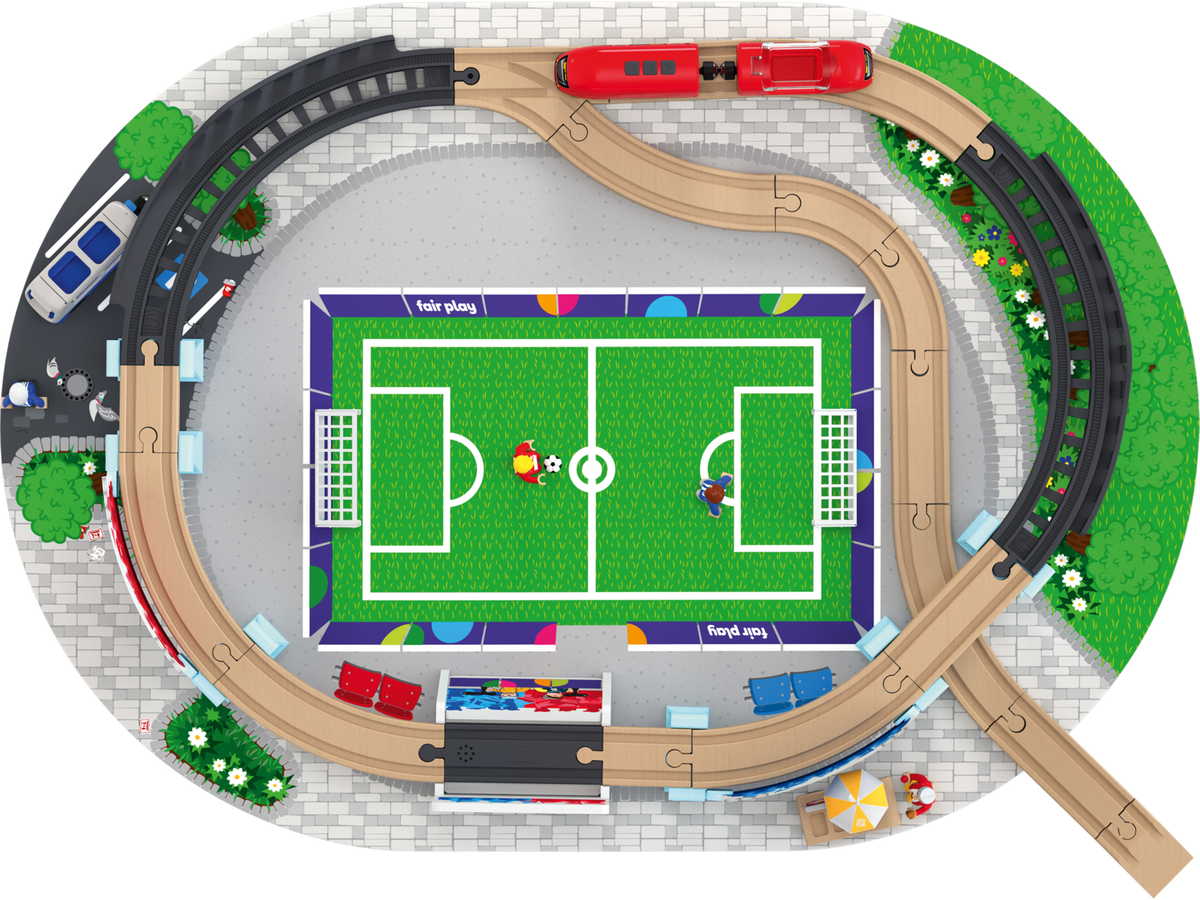 Set de chemin de fer : Pompiers ou Stade de football