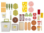 Set de jeu : burger et frites ou à gâteaux ou à salade