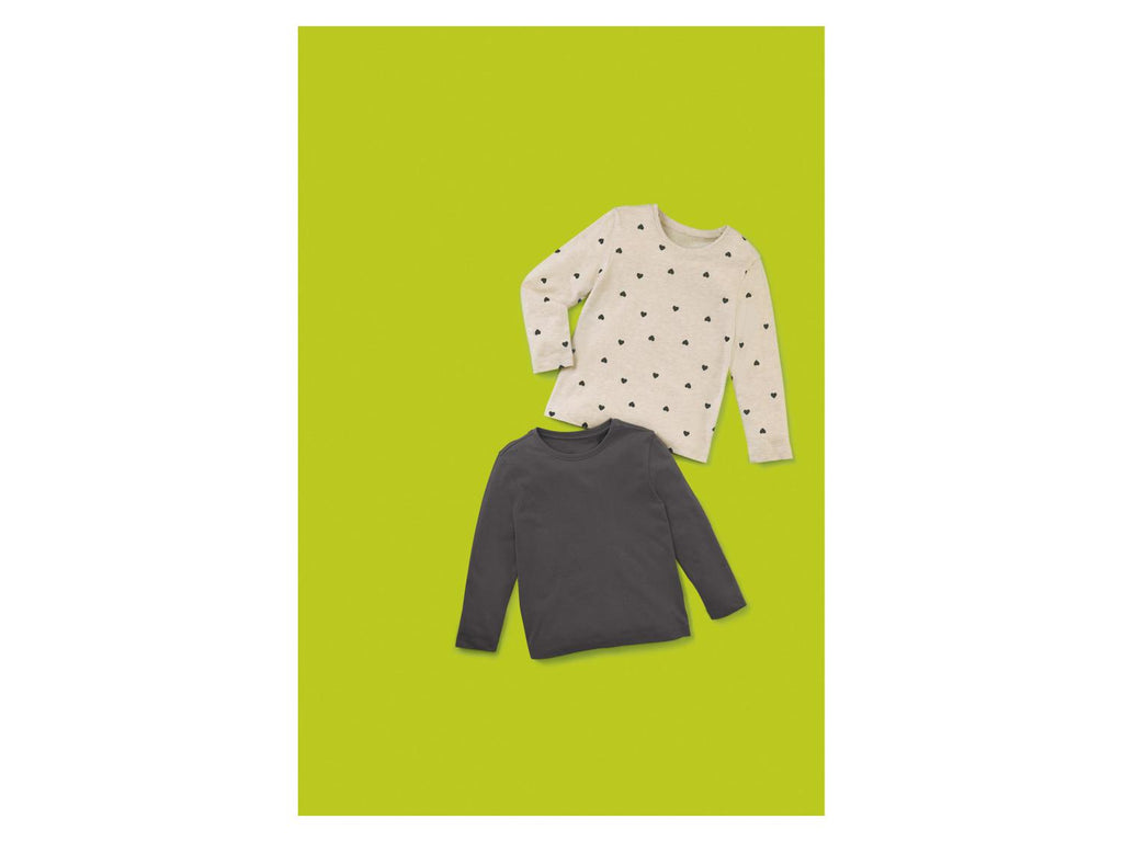 T-shirts manches longues pour tout-petits, lot de 2
