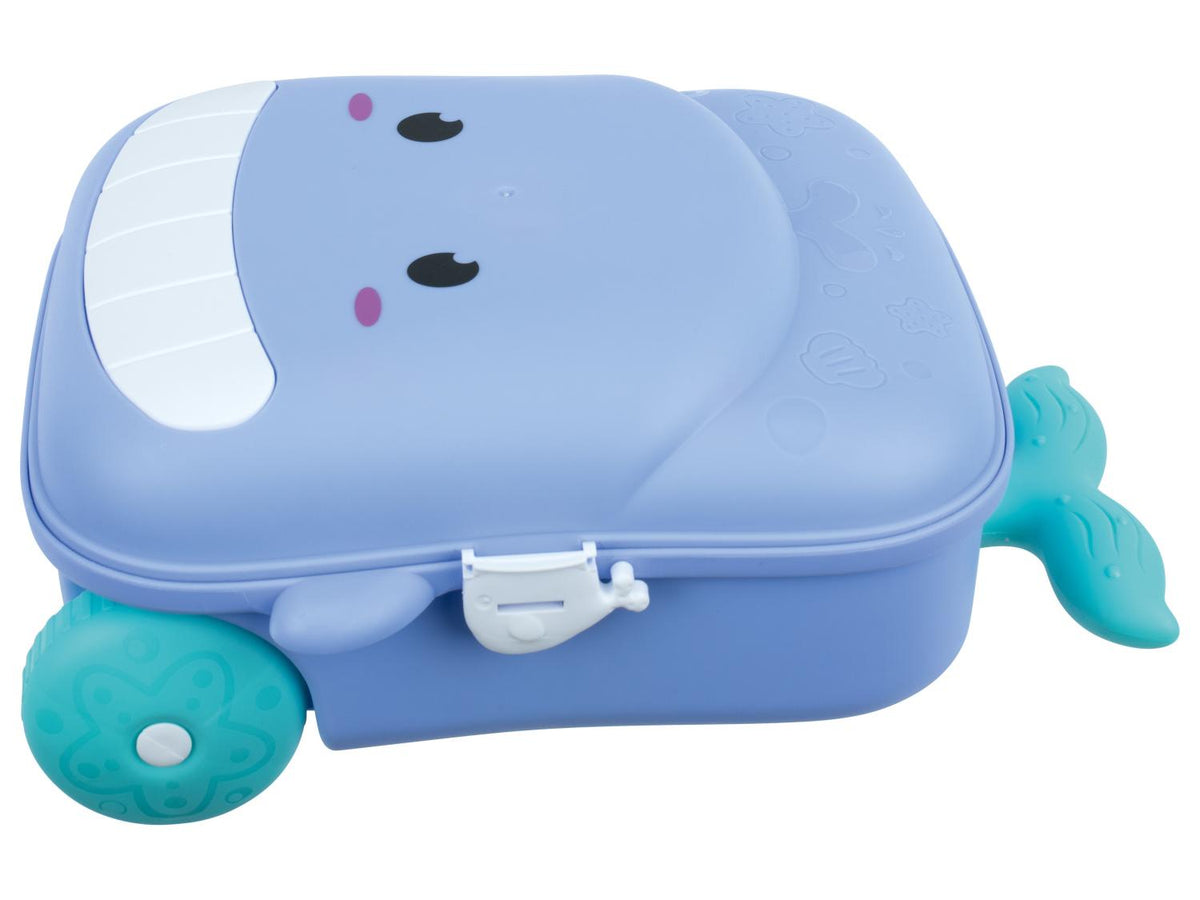 Valise à roulettes avec jouets de plage