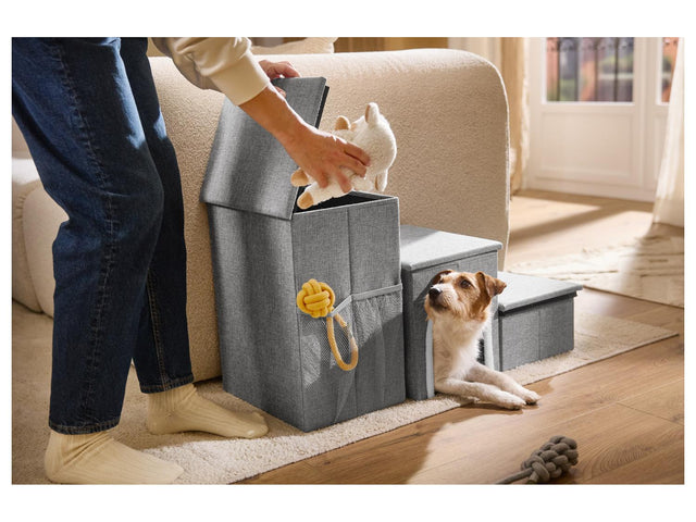Escalier pour animaux avec cachette