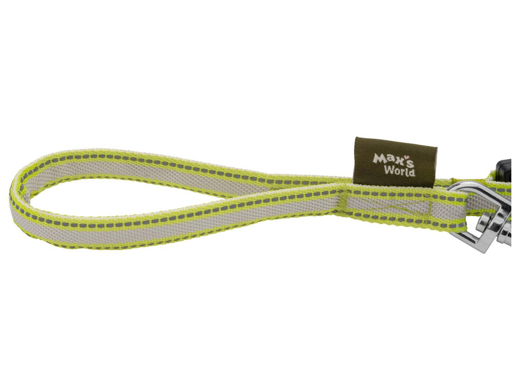 Laisse pour chien enrouleur à LED vert ou jaune