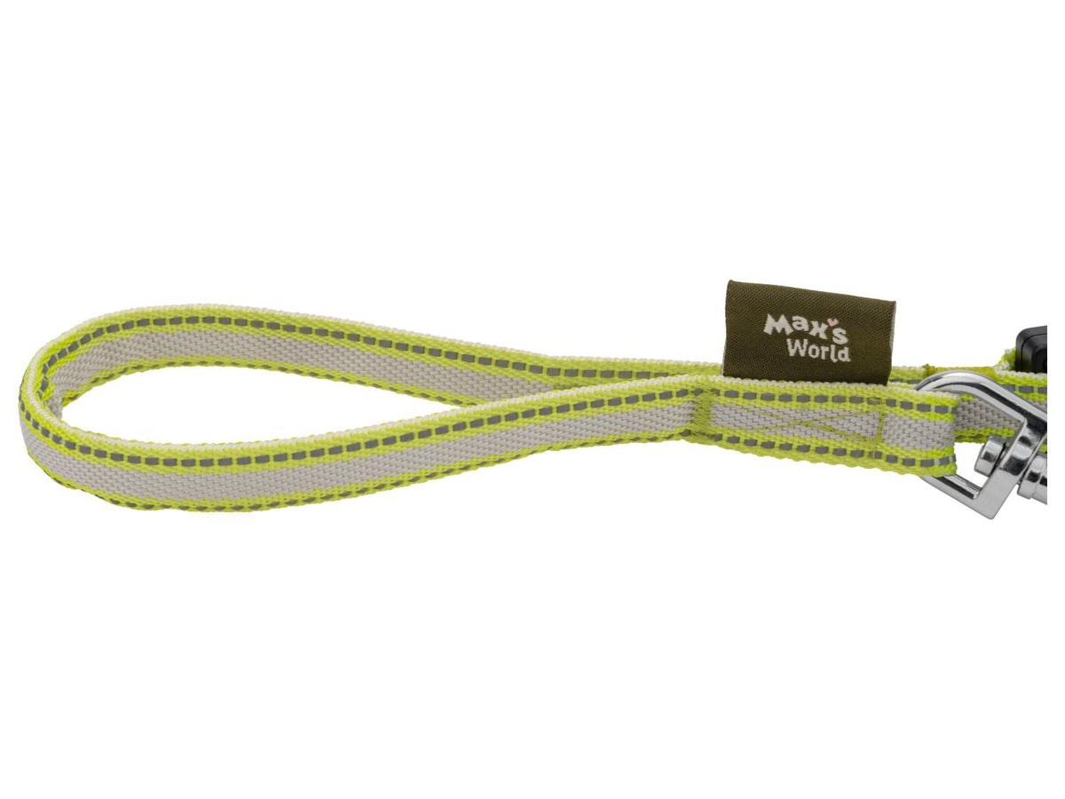 Laisse pour chien enrouleur à LED vert ou jaune
