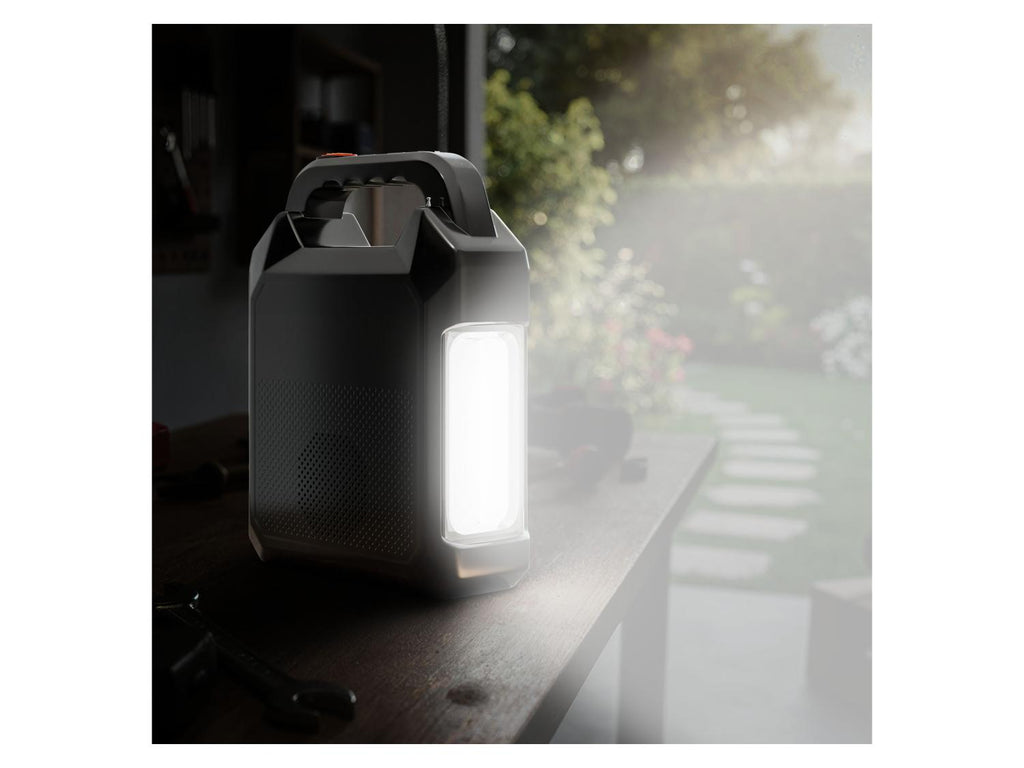 Lampe solaire multifonctions avec enceinte et batterie portative