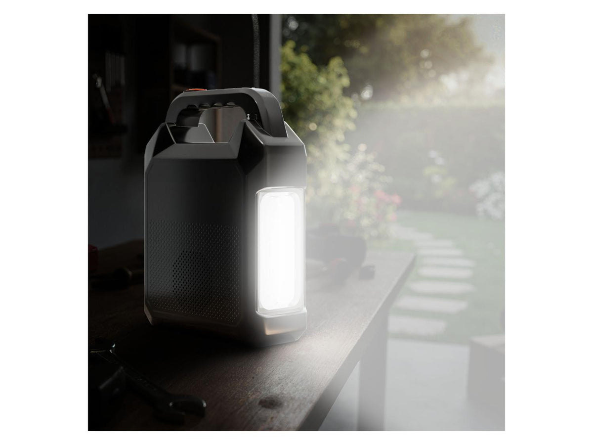 Lampe solaire multifonctions avec enceinte et batterie portative