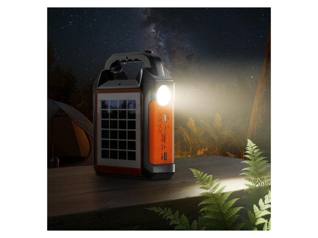 Lampe solaire multifonctions avec enceinte et batterie portative
