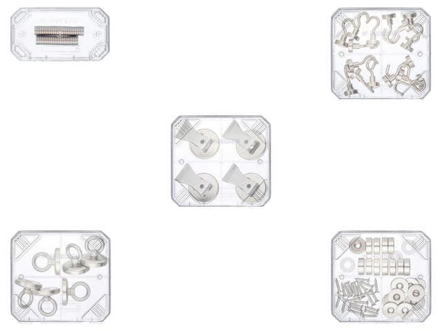 Aimants néodyme / support magnétique avec clip / crochets aimantés / aimants à œillet / lot d'aimants en pot à tête fraisée