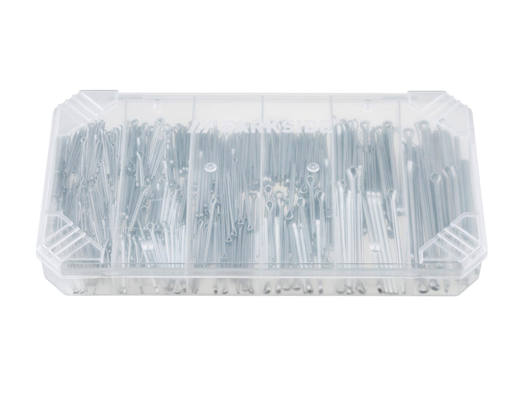 Assortiment d'écrous à oreilles ou de vis sans tête ou de goupilles fendues ou de clous