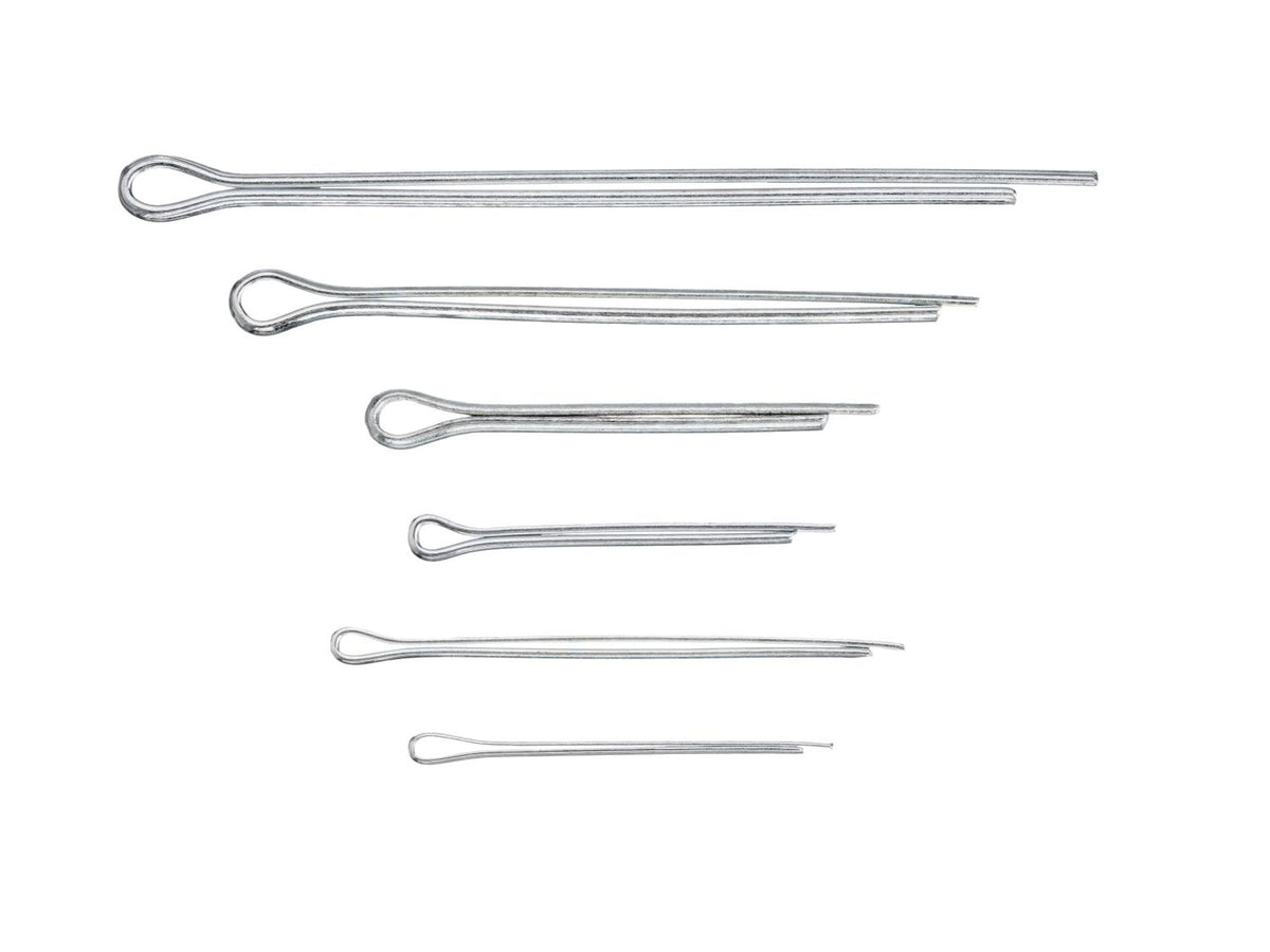 Assortiment d'écrous à oreilles ou de vis sans tête ou de goupilles fendues ou de clous