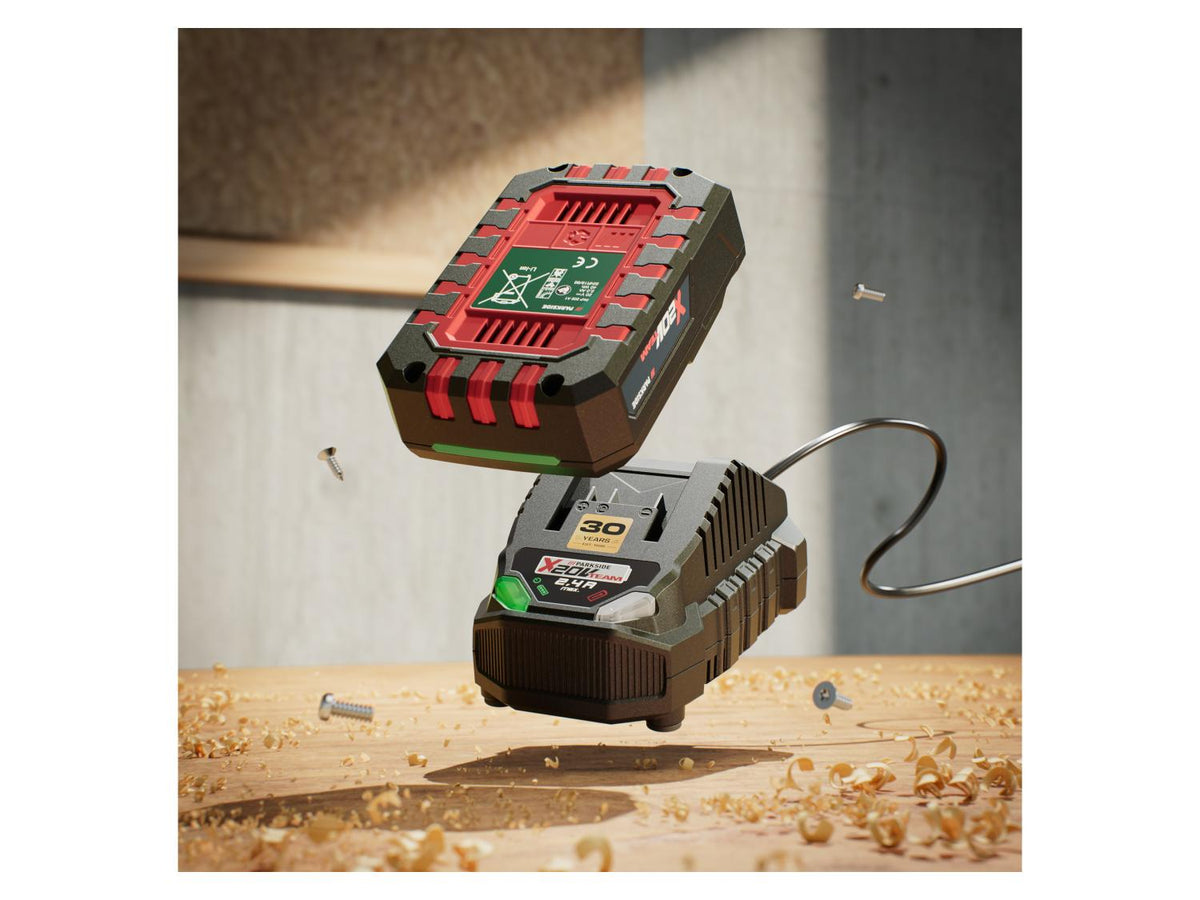Batterie 20 V, 2 Ah Édition Limitée, PAP 202 A1 + Chargeur de batterie 20 V, 2,4 A, Édition Limitée PLG 20 C1