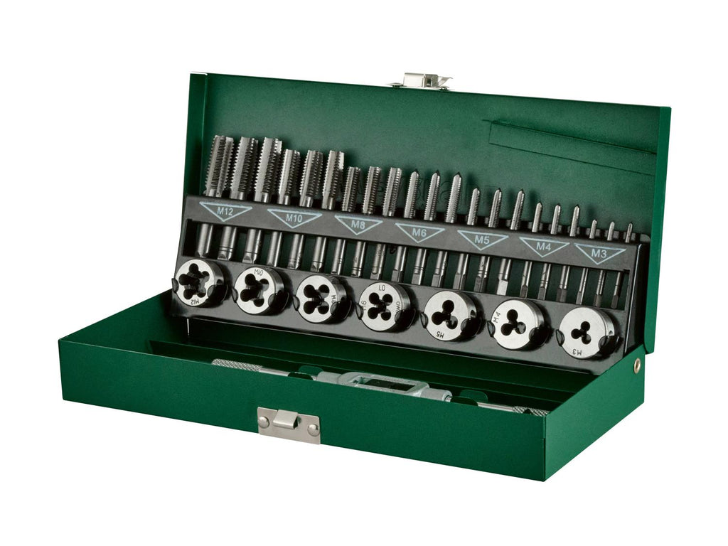 Coffret de tarauds et filières, 32 pièces