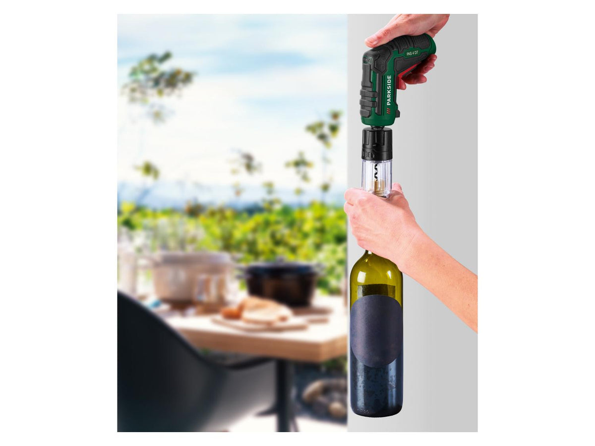 Coffret visseuse sans fil 4 V « PAS 4 D7 » - avec accessoires BBQ, sans bloc d'alimentation USB