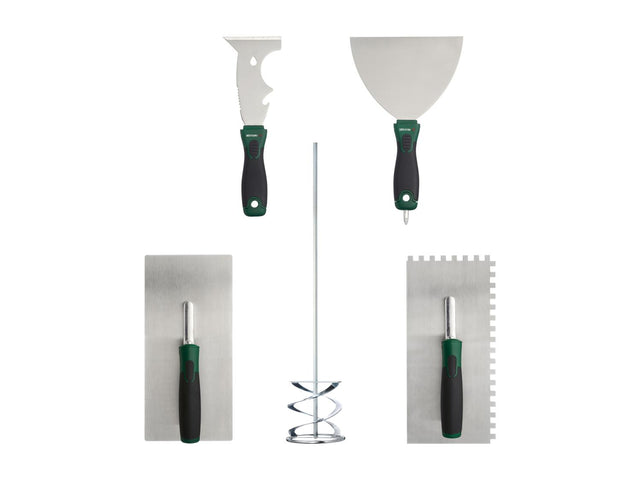 Couteau de peintre multifonction / Couteau à enduire / Plantoir / Mélangeur de peinture et d'enduit / Truelle crantée
