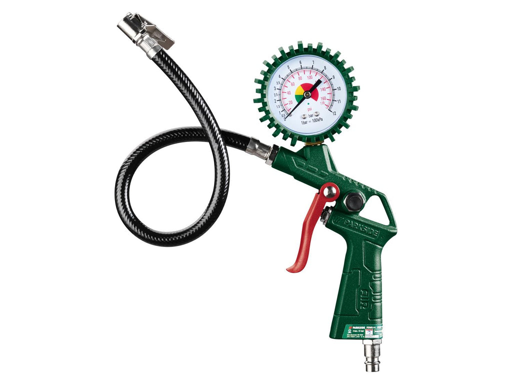 Enrouleur tuyau pneumatique 10 m + set d'accessoires, 13 pièces