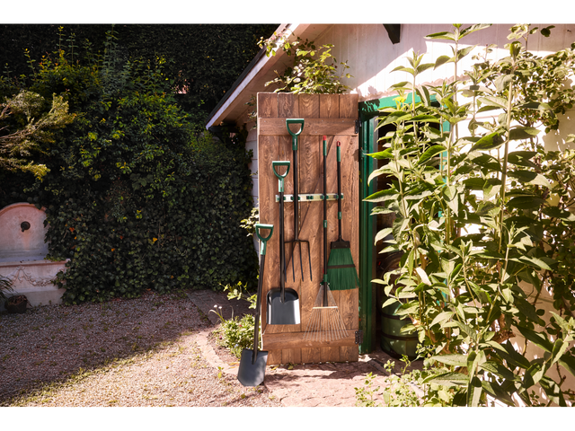 Kit d'outils de jardin : bêche pointue, pelle et fourche à bêcher