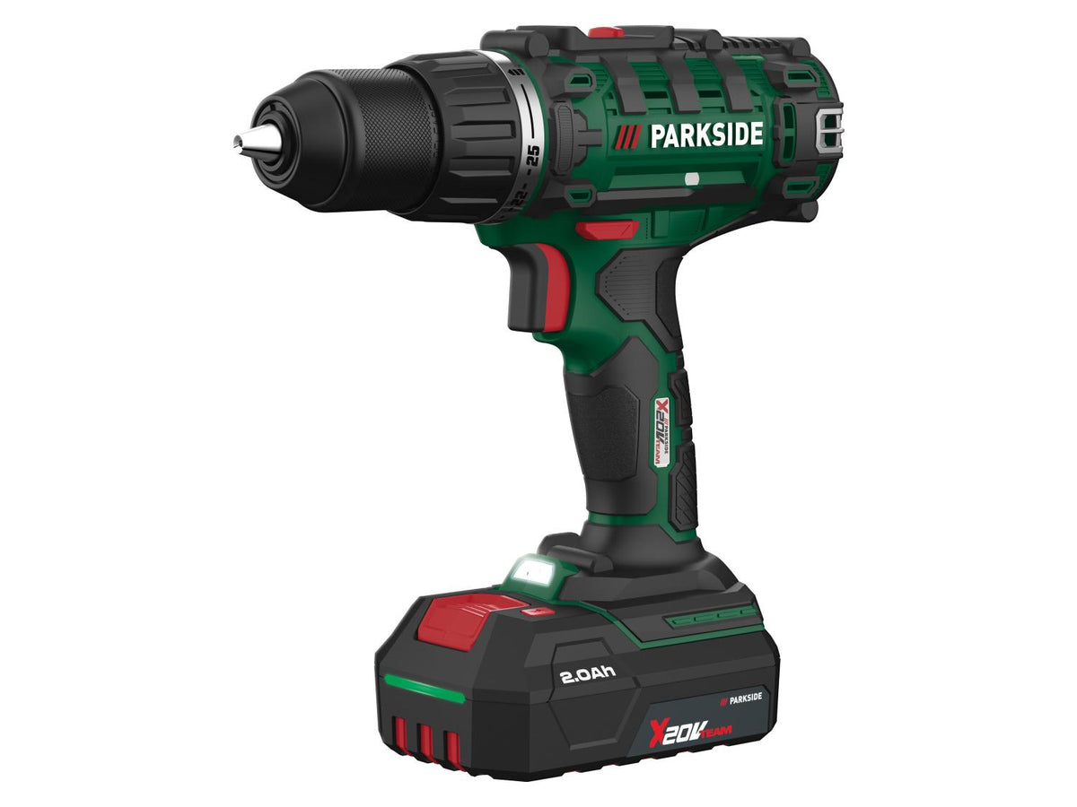 Kit perceuse-visseuse sans fil 20 V »PABS 20-Li I9«, avec batterie et chargeur