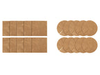 Lot de 10 disques de coco
