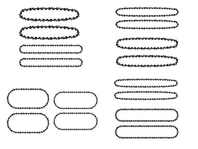 Lot de 2 chaînes de tronçonneuse
