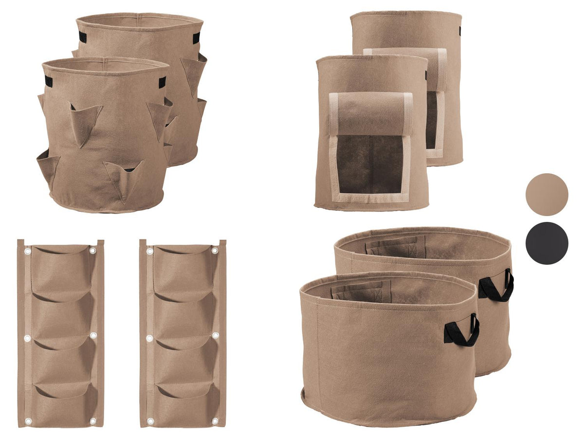 Lot de 2 sacs de plantation en feutre
