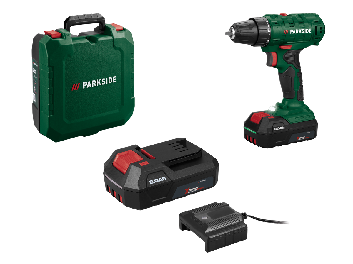 Perceuse-visseuse sans fil 20 V, PBSSA 20-Li B1, avec batterie et chargeur