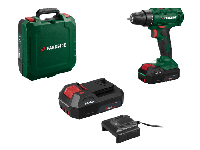 Perceuse-visseuse sans fil 20 V, PBSSA 20-Li B1, avec batterie et chargeur