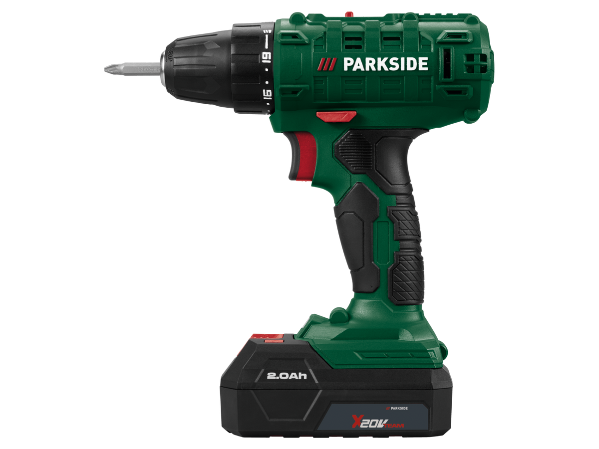 Perceuse-visseuse sans fil 20 V, PBSSA 20-Li B1, avec batterie et chargeur