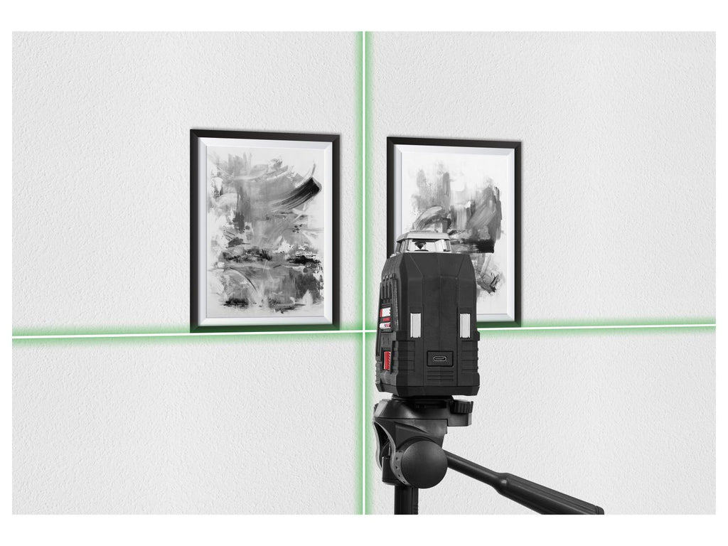 Niveau laser en croix sans fil PKLLP 360 B3, vert, 20 m