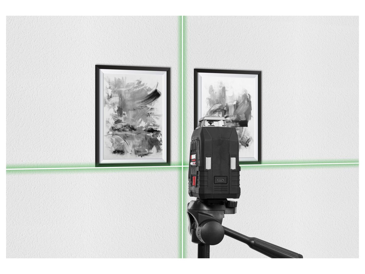 Niveau laser en croix sans fil PKLLP 360 B3, vert, 20 m