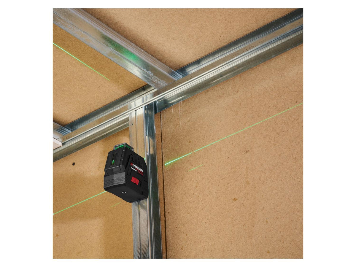Niveau laser en croix sans fil PKLLP 360 B3, vert, 20 m