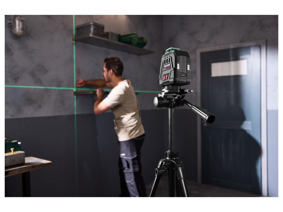 Niveau laser en croix sans fil PKLLP 360 B3, vert, 20 m