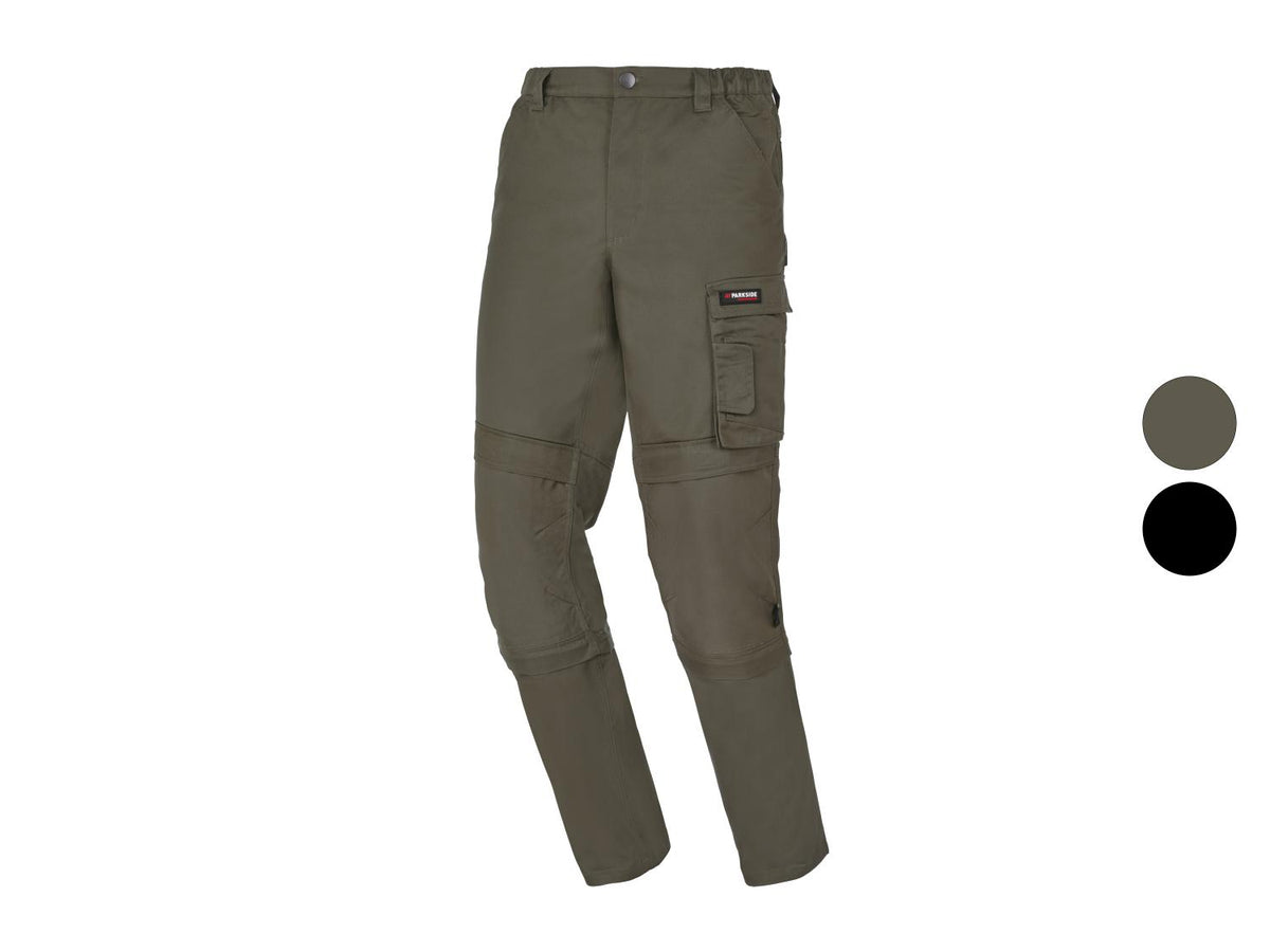 Pantalon de travail zippé pour homme, avec renfort de genou en CORDURA