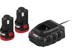 Set de démarrage perceuse-visseuse 12V et visseuse à choc 12V (avec batterie et chargeur) PBSPA 12 E4 / PDSSAP 12 B1
