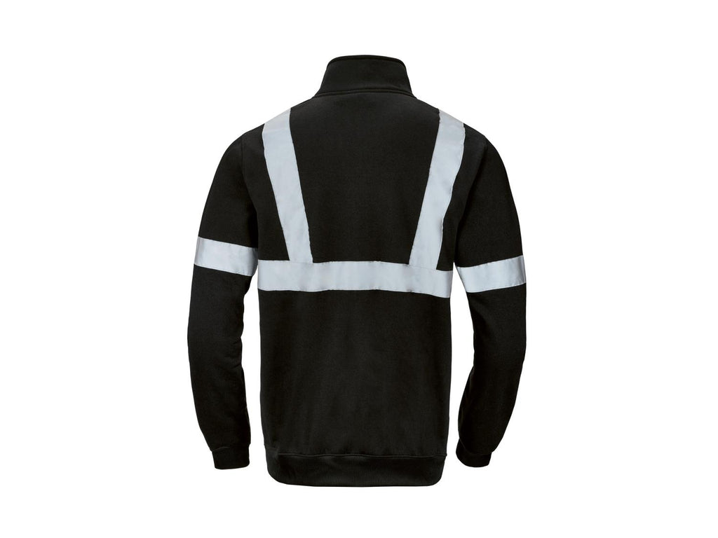 Sweat zippé à haute visibilité ou réfléchissant homme