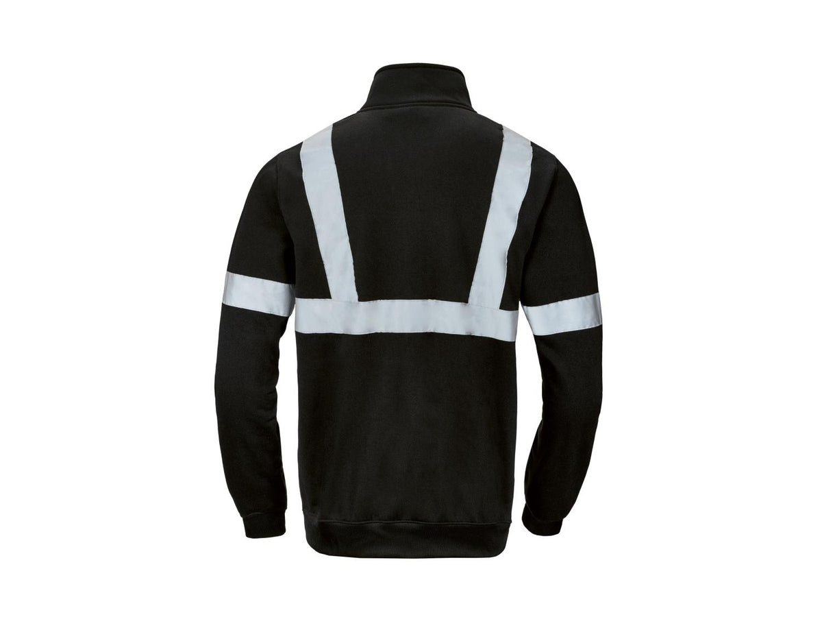 Sweat zippé à haute visibilité ou réfléchissant homme