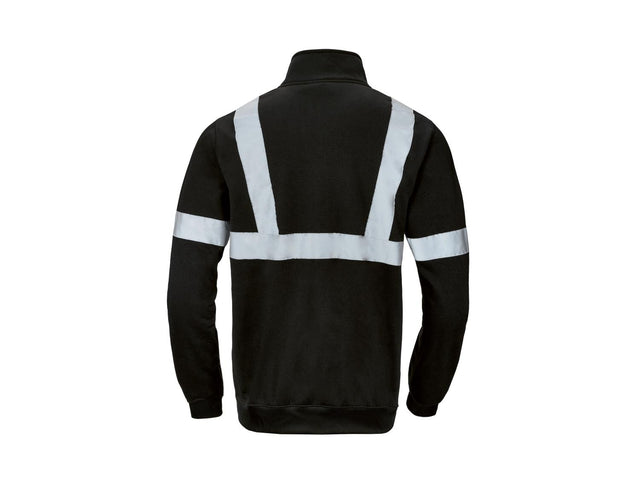 Sweat zippé à haute visibilité ou réfléchissant homme