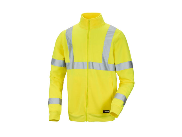Sweat zippé à haute visibilité ou réfléchissant homme